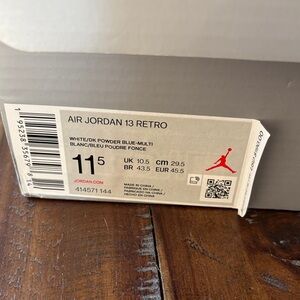 Jordan Air Jordan 13 Retro White/Dark Powder Blue-Multi Box Label